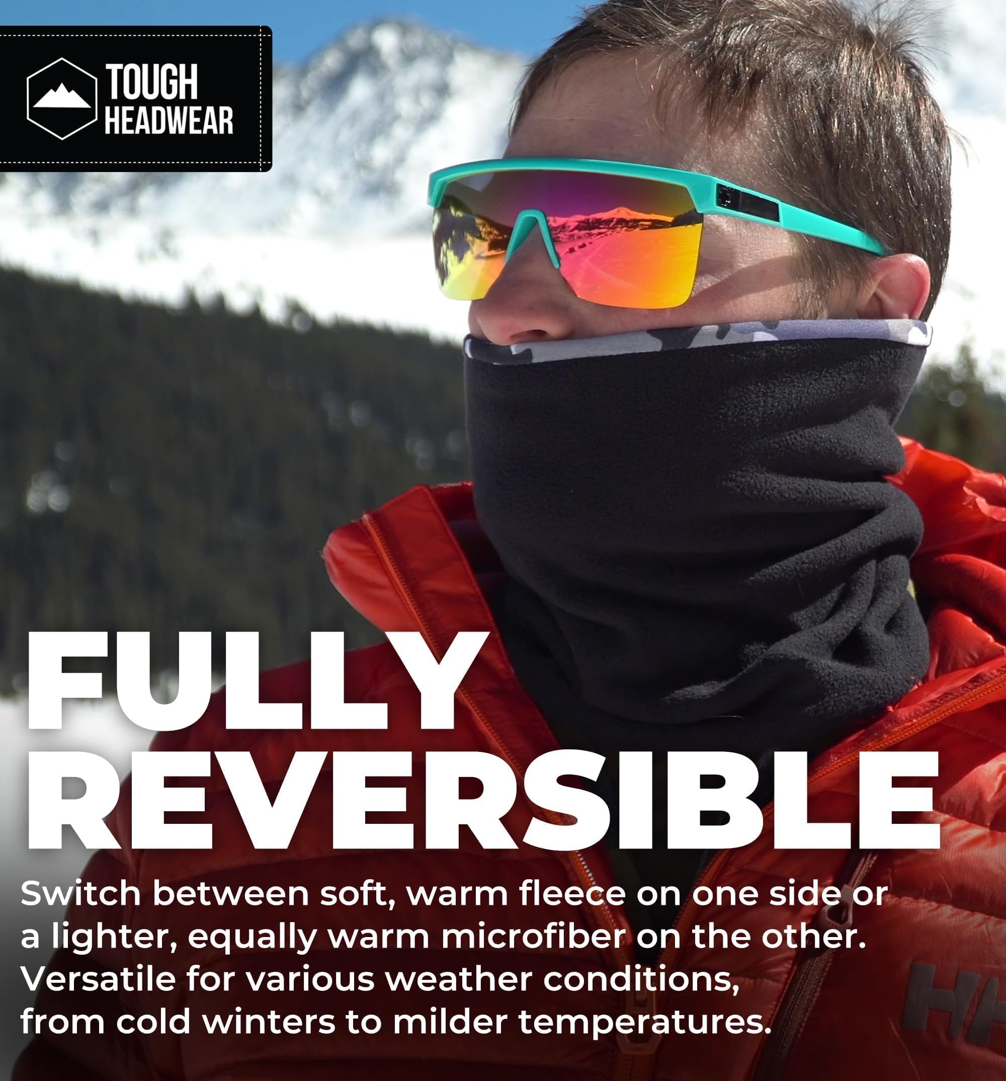 Tough Headwear Swtich Polainas de pescoço de inverno para homens e